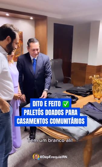 Deputado Ezequiel Ferreira doa paletós usados para projeto social