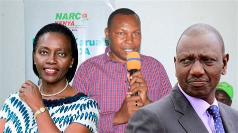 Nakuru Narc Kenya Chairman Exposes Martha Karuas 2027 Cards Ruto