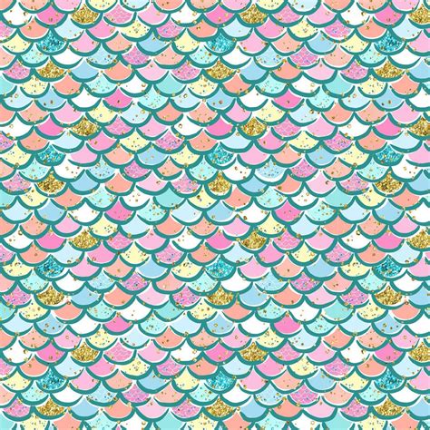 Mermaid Scales Fabric, Mermaid Fabric, Custom Print Fabric by the Yard ...