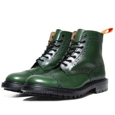 A Sophisticated Green Cap Toe Brogue Boot Soletopia