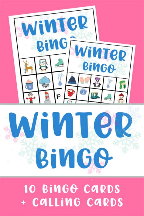 Free Printable Winter Bingo For Kids Of All Ages Made With Happy