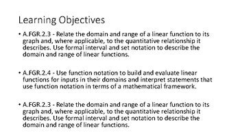 Algebra Concepts And Connections Standards And Learning Objectives