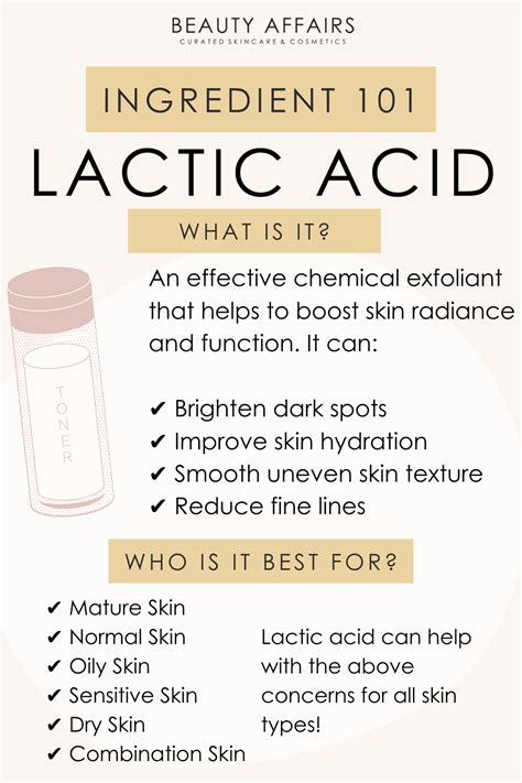 5 Benefits Of Lactic Acid For Gorgeous Skin Artofit