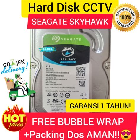 Jual Hdd Cctv 2tb Hard Disk 2tb Seagate Skyhawk Garansi 1 Tahun Hdd 2