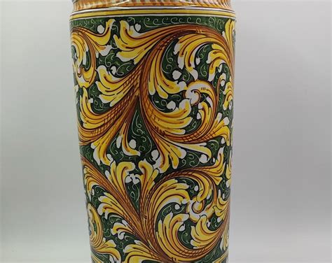 Ceramica Di Caltagirone Umbrella Stand Etsy