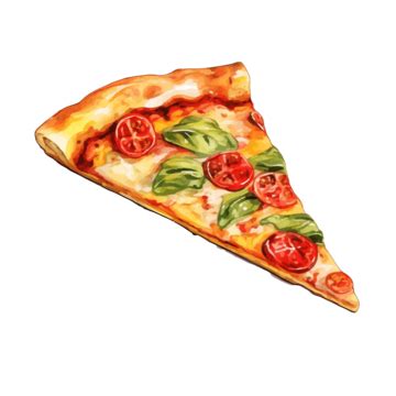 Fatia De Pizza Aquarela Clipart Gerado Por Ai PNG Pizza Fatiar