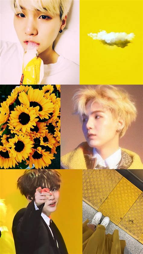 BTS Yellow Aesthetic Wallpaper