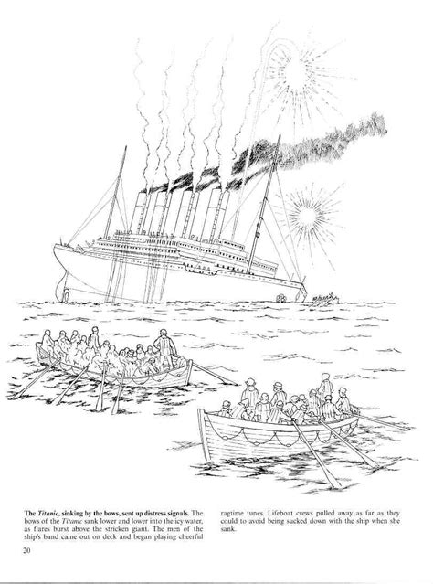 Titanic Sinking Coloring Pages / Why And How The Titanic Sank ...