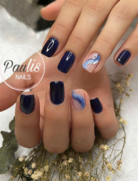 Pin de Paulisnails en Paulissnails Uñas azules Azul oscuro Oscuridad