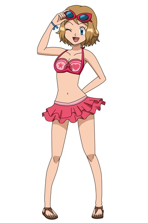 Pkmn Fan Artwork Serenas 20 Anniversary Swimsuit By Aquamimi123 On