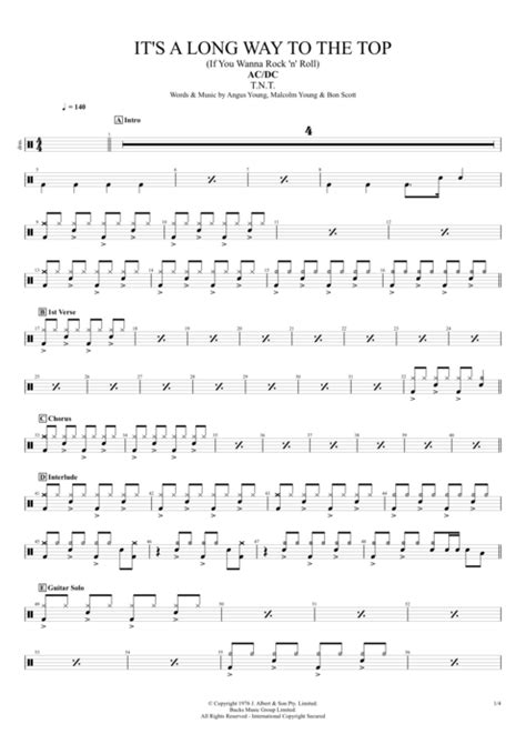 Tablature It S A Long Way To The Top If You Wanna Rock N Roll De Ac