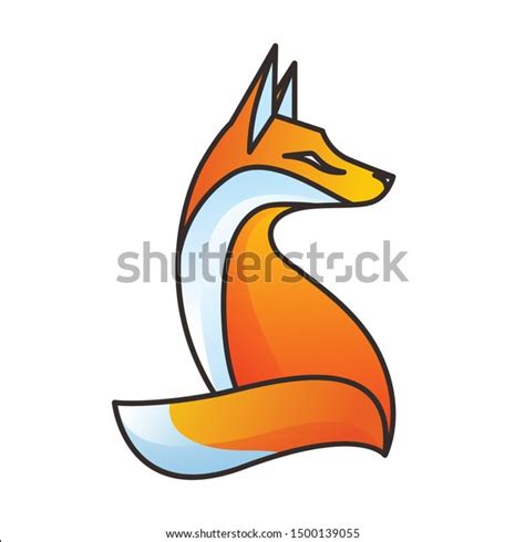 Simple Fox Logo Design Template Stock Vector (Royalty Free) 1500139055 ...