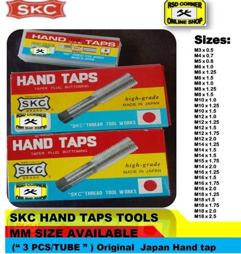 Skc Hand Taps 3pcsset Japan High Grade Metric Thread 3mm To 16 Mm