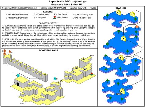 Super Mario Rpg Legend Of The Seven Stars Booster Pass Star Hill Map Map For Super Nintendo By