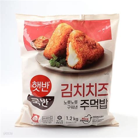 Cj 햇반쿡반 김치치즈 주먹밥 120g X 10개 예스24