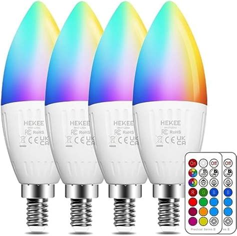 Ampoule Led E W Quivalent W Ampoule De Bougie Couleur Rgb