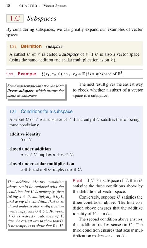 Boxes Formatting Of Axlers Linear Algebra Done Right TeX LaTeX