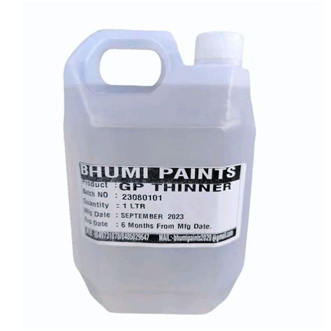 1 Liter GP Thinner For Cellulose Based Paints Grade Standard