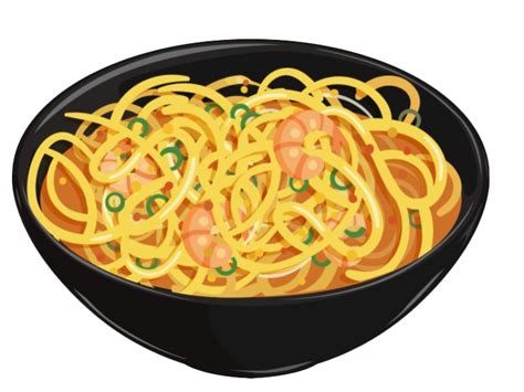 Italian Noodles Spaghetti Shrimp Pasta Dish Free Png Png All