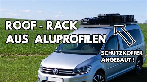 Dachträger aus Aluprofilen passend für VW CADDY MAXI Dachreling