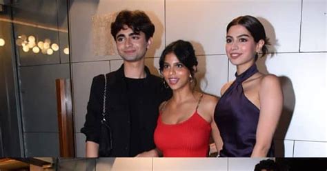 Suhana Khan Khushi Kapoor Agastya Nanda Arrive In Style At The