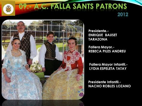 FALLAS EN EL RECUERDO DEL AÑO 2012 FALLA SANTS PATRONS ViFallas