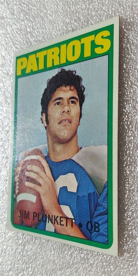 Topps Jim Plunkett Rookie New England Patriots Ex Nm Ebay