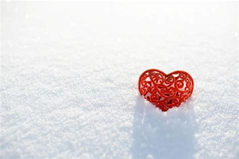 Premium Photo Valentine In Snow Valentines Day Card February 14