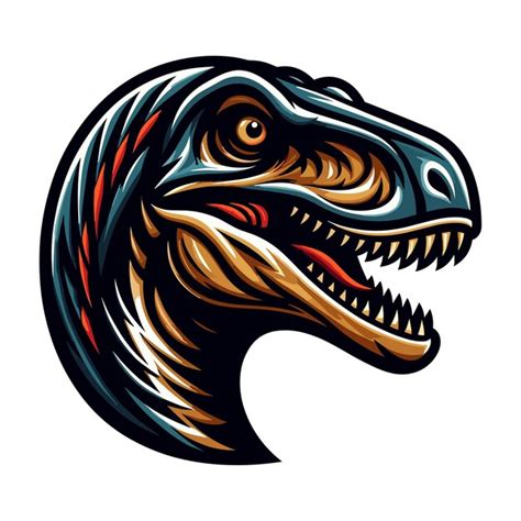 Premium Vector Wild Beast Animal Raptor Dinosaur Head Face Vector