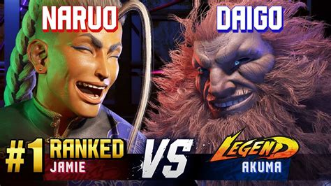 SF6 NARUO 1 Ranked Jamie Vs DAIGO Akuma High Level Gameplay YouTube