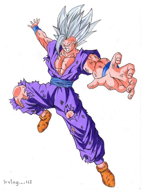 Dibujo De Gohan Bestia Dragon Ball Artwork Sketches Artwork