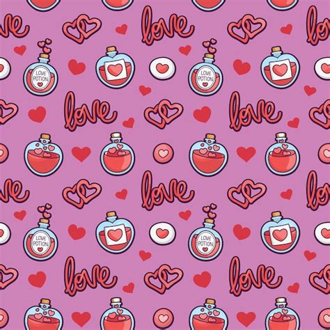 Premium Vector Colorful Repetitive Pattern Background Of Love And