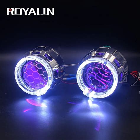 Car Truck Lighting Lamps HID Projector Headlight Honeycomb Lens LED