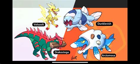 The galar fossil pokemon but they're complete by @gerph_art (sorry for ...