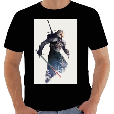 Camiseta Lc317 The Witcher Bruxo Geralt De Rivia Yennefer REF 04IJ