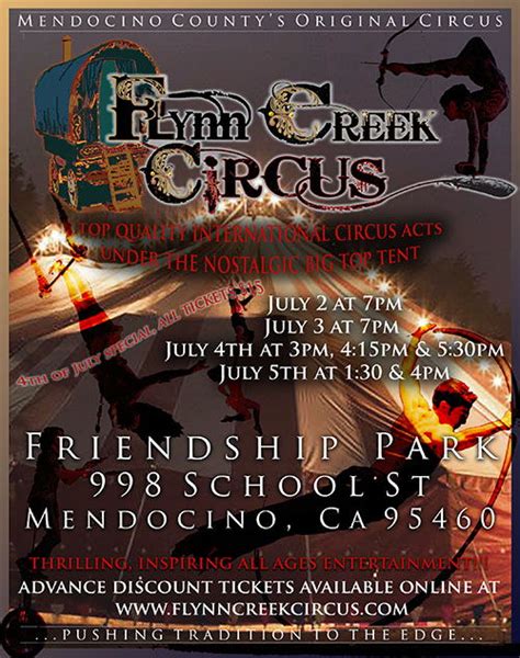 Flynn Creek Circus, Point Arena - Events - Universe