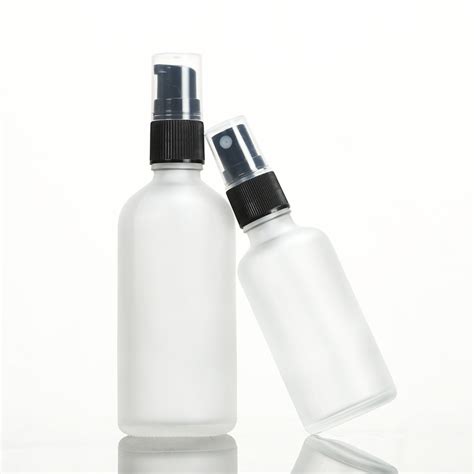 Pocket 30ml 50ml 100ml Round Frosted Glass Disinfectant Spray Bottle