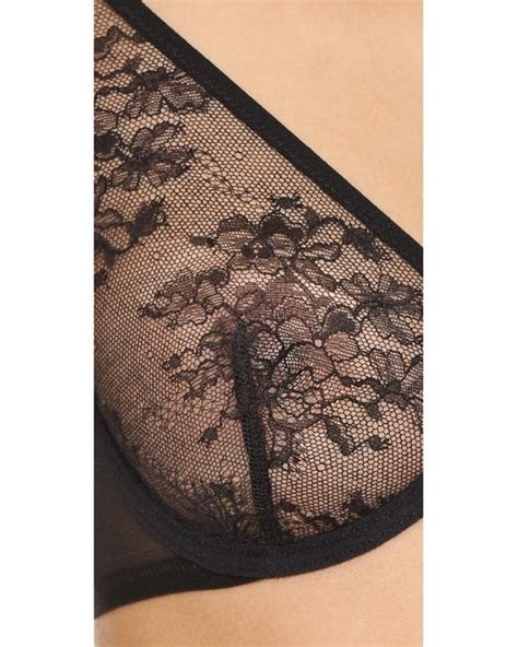 La Perla Eva Sheer Underwire Bra In Black Lyst