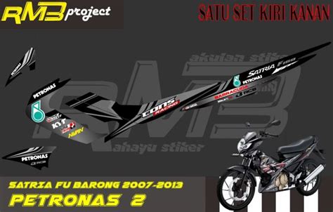 Stiker Striping Suzuki Satria Fu Barong 2007 2013 Motif Petronas 2