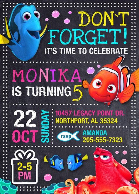 This Item Is Unavailable Etsy Finding Nemo Birthday Invitations