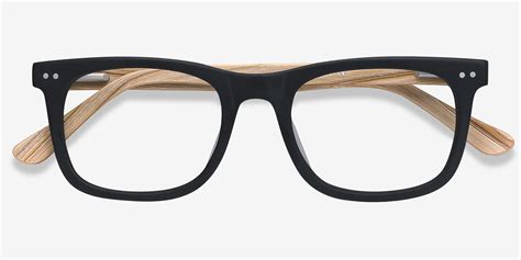 Montreal Rectangle Matte Black Full Rim Eyeglasses Eyebuydirect