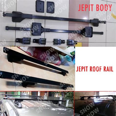 Jual Kaki Rack Cross Bar Jepit Body Roof Rail Mobil Universal Avanza