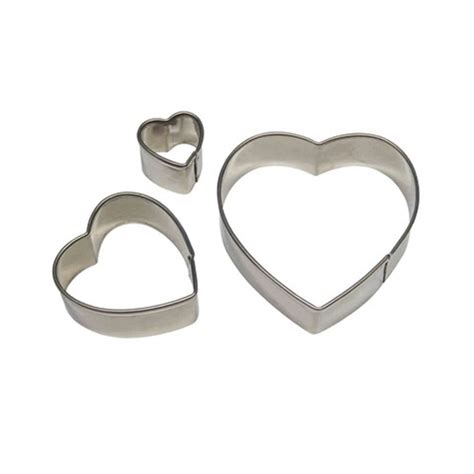 Pme Stainless Steel Heart Cutter Set Of