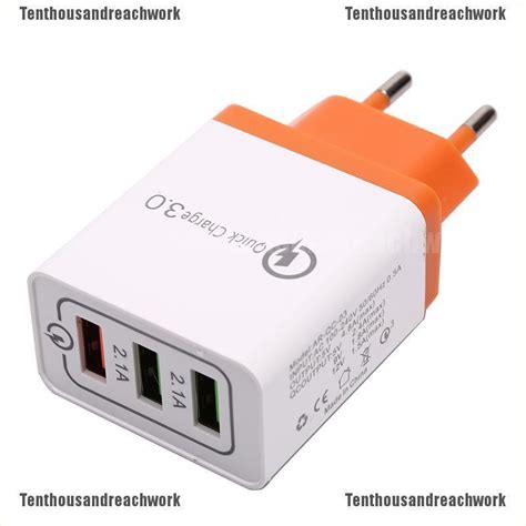 อะแดปเตอร์ชาร์จ Usb 3 Port Fast Quick Charge Qc3 0 Usb Tenthousandreachwork Th Thaipick