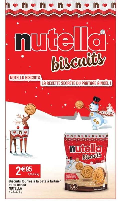 Promo Biscuits Fourr S La P Te Tartiner Et Au Cacao Nutella Chez