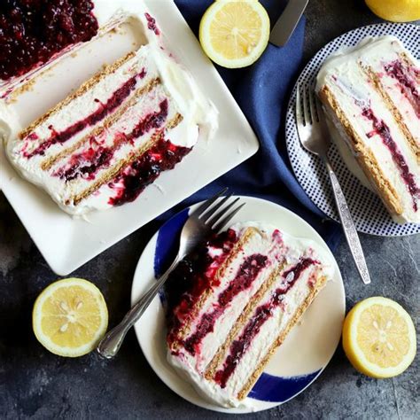 Blackberry Lemon Icebox Cake Recipe Cake N Knife