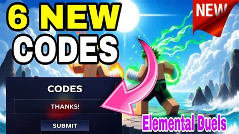 Roblox Elemental Duels Codes July 2024 Elemental Duels Codes YouTube