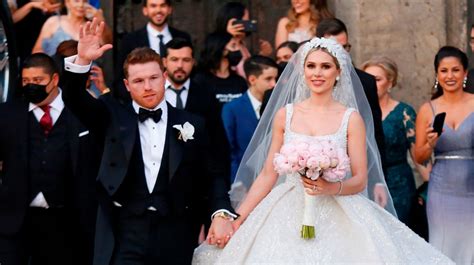 Boda Del Año ‘canelo Álvarez Y Fernanda Gómez Llegaron Al Altar En La