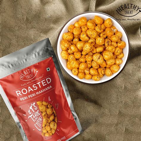 Buy Healthy Treat Roasted Makhana Pudina Peri Peri And Chaatmasala