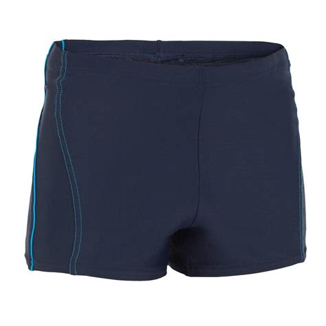 B Active Mens Boxer Swim Shorts Blue Nabaiji Decathlon